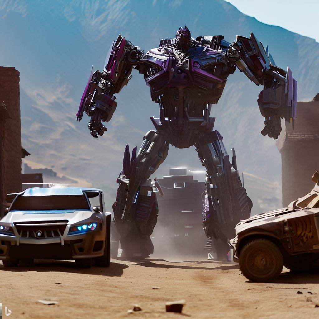 A scene from Transformers: Rise of the Beasts